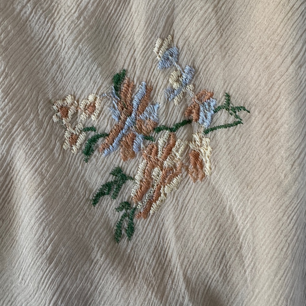 DKNY Embroidered Silk Blend Midi Skirt - Picture 7 of 9